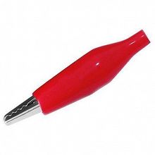 Зажим крокодил ЗКИ 5А 46мм² в изоляции красный (10шт) |  код. SQ0541-0003 |  TDM