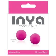 Розовые вагинальные шарики без сцепки INYA Coochy Balls Pink Розовый