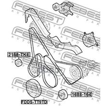 Ролик Обводной Приводного Ремня Ford Transit Tt9 2006-2013 [Eu] Febest арт. 2188TKE