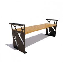 Скамейка «БЕРЕЗКА» без спинки (2,0м)