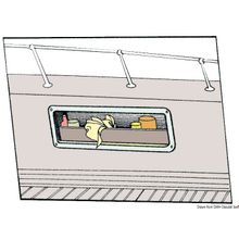 Osculati Side pocket white ABS 540 x 244 x 120 mm, 20.025.00