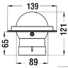Osculati RIVIERA regatta tactic compass 3 white, 25.030.51