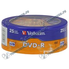 Диск DVD-R 4.7ГБ 16x Verbatim "43730" (25шт. уп.) [90664]