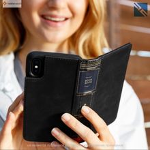 Чехол Twelve South BookBook iPhone X чехол-книжка кожа черный Black  12-1735