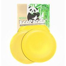 Тарелки из бамбука EcoPandaPRO, 3 шт., цвет желтый.