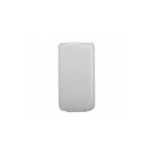Кожаный чехол для Samsung Galaxy W (i8150) Clever Case Leather Shell, цвет белый