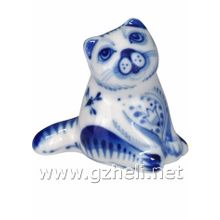 Сувенир "Кот". Гжельский фарфор. арт. 1719