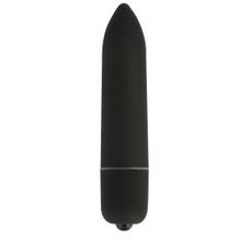 Shots Media BV Чёрная удлинённая вибропуля Power Bullet Black - 8,3 см. (черный)