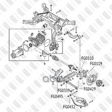 Сайлентблок Chevrolet Captiva 07-> FIXAR арт. FG0339