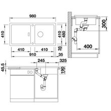 BLANCO ADON XL 6S SILGRANIT