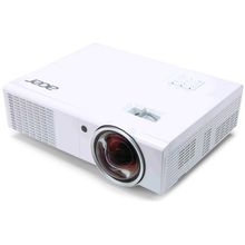 Acer projector S1370WHn, WXGA DLP Short Throw (0.61:1) DLP 3D 2500 Lm 10000:1 7000 Hrs USB-mini B HDMI LAN 2.6 kg Carry case p n: MR.JFV11.001