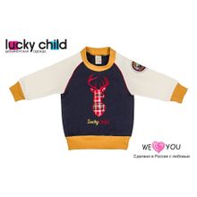 Lucky child Кофточка (футер) "Мужички" 27-12ф 1
