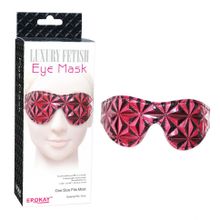 Красная маска на глаза с геометрическим узором Pyramid Eye Mask (39573)