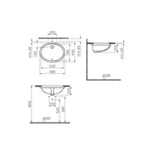 VitrA Arkitekt 6069B003-0012, 52 см, встроенная снизу