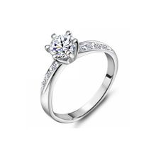 Романтическое серебряное кольцо с высококачественным цирконом