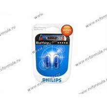 Лампа 12V5W W2.1x9.5d Philips BlueVision 12961BV