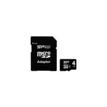 Silicon Power MicroSDHC 4GB Class 6 + SD adapter
