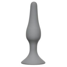 Lola toys Серая анальная пробка Slim Anal Plug XL - 15,5 см. (серый)