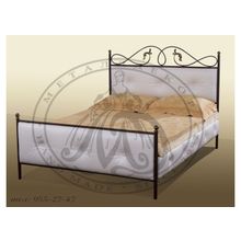 Кованая кровать Амели 140х200 2 сп + мягкие бока