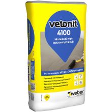 ВЕБЕР.ВЕТОНИТ 4100 наливной пол высокопрочный (20кг)   WEBER.VETONIT 4100 высокопрочный наливной пол (20кг)