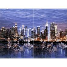 Керамическая плитка Уралкерамика Нью-Йорк ПН107 (из 6 плиток) панно 74,7х100