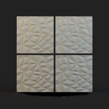 Стеновая гипсовая 3D панель – Скала, 500х500mm