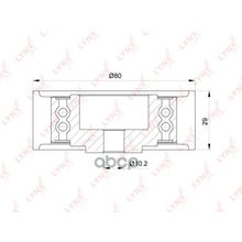 Ролик Обводной Ремня Грм Audi 1.6tdi 2.0tdi 10-   Skoda 1.2tdi-2.0tdi 10-   Vw 1.6tdi-2.0tdi 10-   №2 LYNXauto арт. PB3147