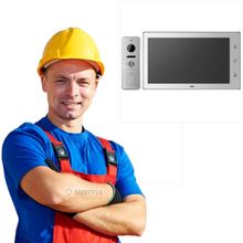 Safety24 Установить монитор видеодомофона и панель вызова для квартиры