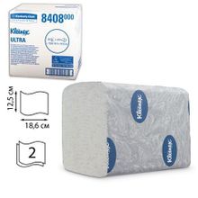 Бумага туалетная KIMBERLY-CLARK Kleenex, комплект 36 шт., Ultra, листовая, 200 л., 18,6х12,5 см, 2-слойная, диспенсер 601545, 8408