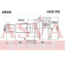 Шрус Внешний | Зад Прав Лев | Honda  Crv 2007-2012 20*55*28 Мм ASVA арт. HNRRE