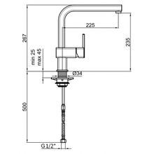 Webert Смеситель для кухни Dado DA920302015 хром