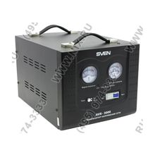 Стабилизатор SVEN [AVR-3000] (20 вх.100-280 В, вых.220 В±8% В, 3000VA, клеммы для подключения)