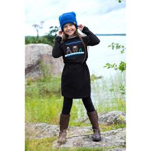 Leya.me Туника черная с аппликацией ALD 035