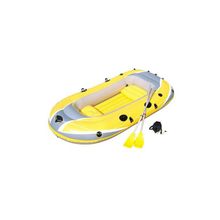 Bestway Надувная лодка Bestway Outdoorsman 400 61068, (262 х 145 см + насос, весла)