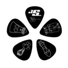 1CBK6-10JS JOE SATRIANI PICKS BLACK HEAVY