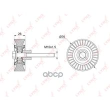 Ролик Обводной Приводного Ремня Skoda Fabia Octavia Praktik Superb Yeti 1.4tsi 1.6tsi 1.6 04-   Vw Golf V  Passat Tiguan Touran 1.4tsi 1.6tsi 1.6 02-   Polo V Sedan 1.6 10-   +Ac LYNXauto арт. PB7125