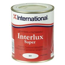 International Эмаль быстросохнущая глянцевая белая International Interlux Super 750 мл