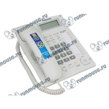 Телефон Panasonic "KX-TS2388RUW", с опред.номера, белый [107396]