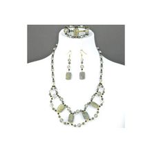 Бусики-Колечки Серьги Лабрадор, хрусталь "Ниагара" арт.БАЛ-2316