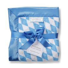 SwaddleDesigns Stroller Blanket Bavarian Rhombus Blue
