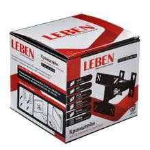 Кронштейн для ТВ 13"-27" наклонно-поворотный LEBEN, до 15 кг, металл