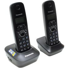 Panasonic KX-TG1612RUH  Black-Grey  р телефон (2 трубки с ЖК диспл., DECT)