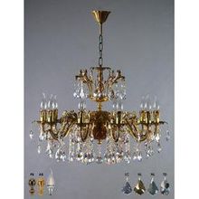 Ambiente 2118 10 AB Leaf crystal GRANADA люстра подвесная хрустальная