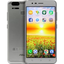 Смартфон ASUS Zenfone 3 Zoom    90AZ01H1-M00770    Silver (2GHz, 4GB, 5.5"1920x1080 AMOLED, 4G+BT+WiFi, 64Gb+microSD, 12+12Mpx)