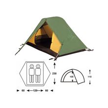 Палатка Outdoor Project Regul 2 Al 362 Светло-зеленый