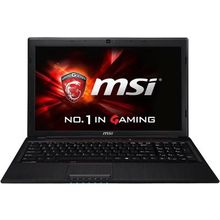 Ноутбук MSI GP60 2QF(Leopard Pro)-1066XRU i5-4210H 4Gb 500Gb nV GTX950M 2Gb 15,6 FHD DVD(DL) BT Cam 4400мАч Free DOS Черный