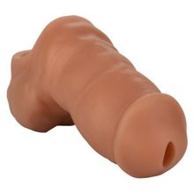 California Exotic Novelties Коричневый фаллоимитатор для ношения Packer Gear Ultra-Soft Silicone STP Packer (коричневый)