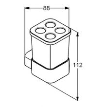Держатель зубных щеток Kludi E2 (4998205)