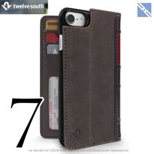 Twelve South BookBook iPhone 8, 7, 6s чехол-книжка кожа коричневый 12-1658 Brown