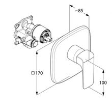 Смеситель для душа Kludi Ameo (416550575) скрытого монтажа